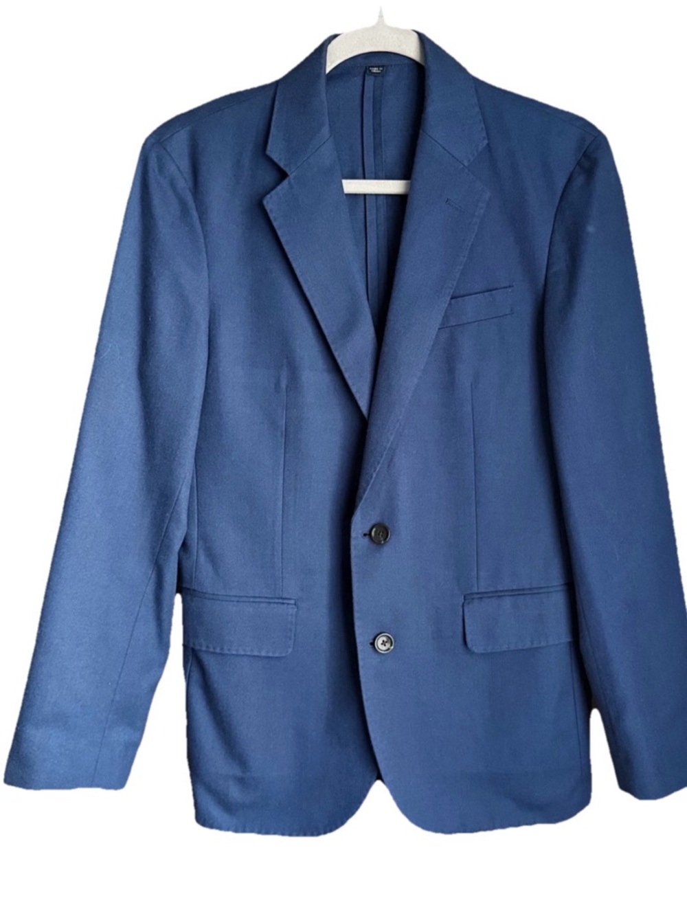J.Crew Ludlow Blazer 36S Blue Moon Wool Cotton Slim Unstructured Mens Sport